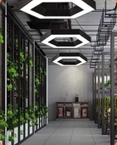 Hexagonal Hanging Profile Light